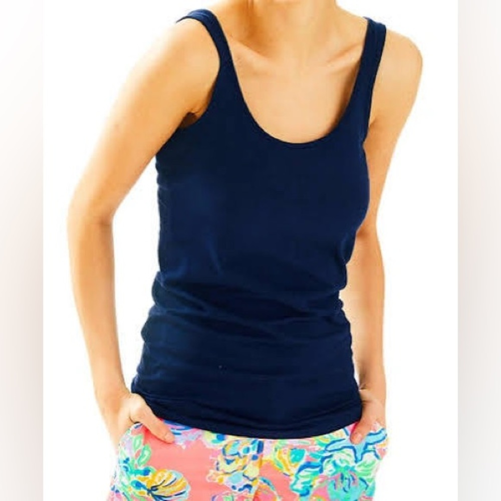 Lilly Pulitzer Navy Tank Top